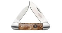 Remington Sportsman Burl Wood Canoe Pocket Knife,