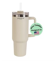 Practical Pours 40oz Tumbler with Handle and Straw