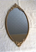 Antique Metal Frame Mirror 24" X 10.5"