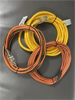 Three Various Length Extension Cords