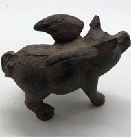 Cast Iron Flying Pig 4” x 2.5”