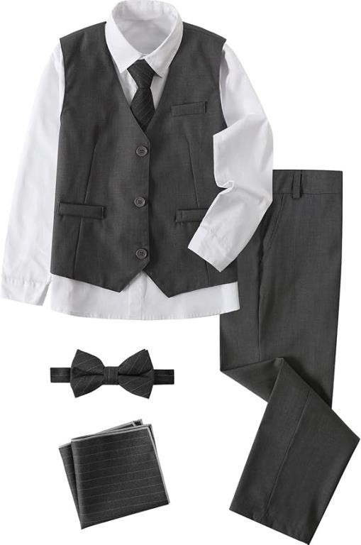 A&J 6PC Boys Formal Suit Set