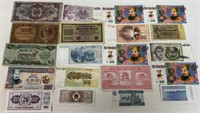 LOT OF (20) OLD FOREIGN CURRENCY