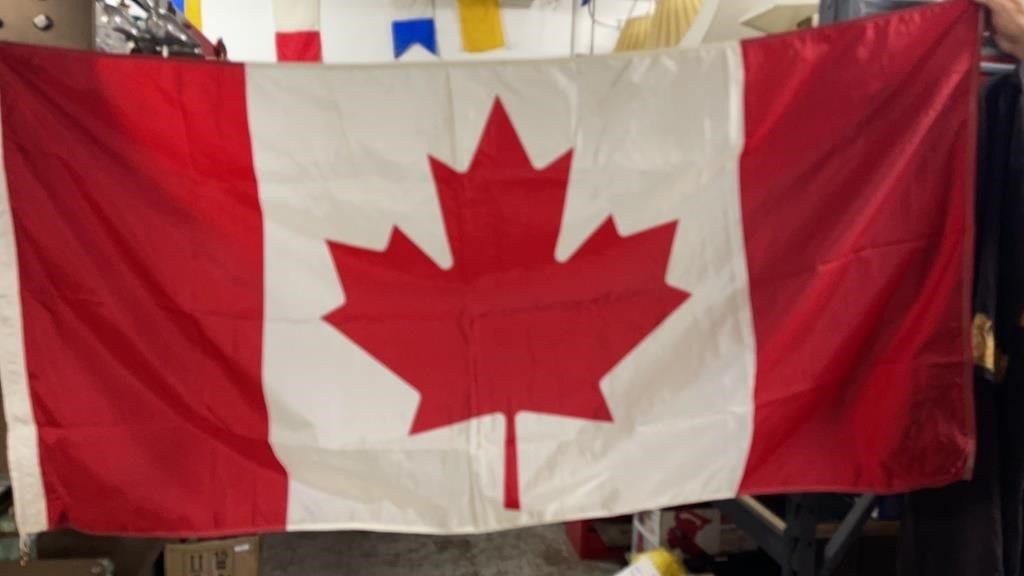 Canadian Flag 52" X 36" Metal Attachments