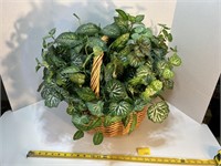 Basket with Greenery