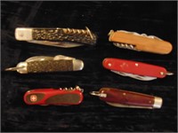 (6) Pocket Camping/Fishing knives