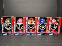 Riddell Mini Goalie Masks, Set of 5