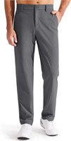 (N) Libin Men's Golf Pants Classic Fit Flat Front