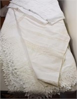 White Lace, Crochet Cotton & Linen Table Cloths
