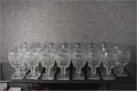 Lot of Waterford by Westmoreland Clear Goblets
