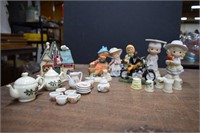 Porcelain/Ceramic Figurines, Haunted House, &