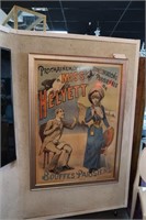 Miss Helyett Opera framed poster