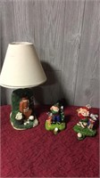 Golf Lamp and Christmas Stocking Hangers