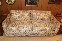 2 Cushion Sleeper Sofa 67.5" X 33.5", Wooden