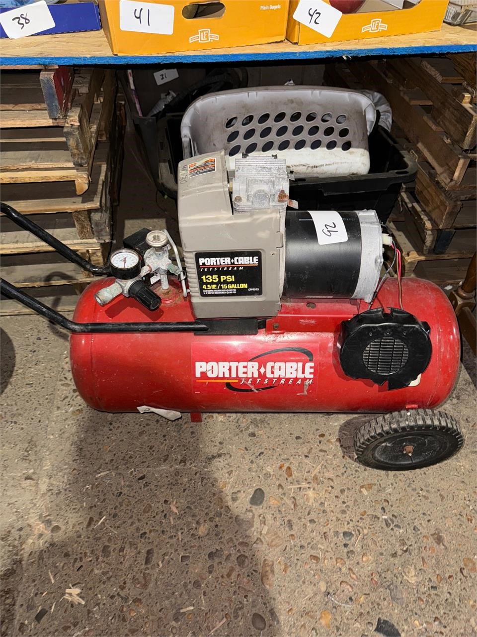 Porter cable 135 psi air compressor