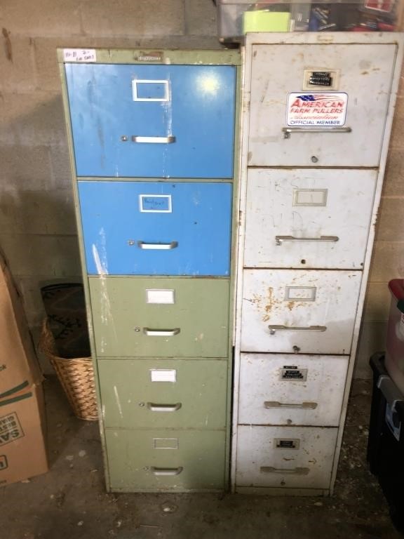 2 file cabinets