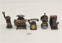 5 Vintage "Miniatures" Pencil Sharpeners