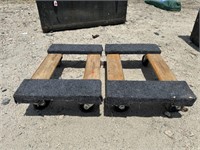 PR OF SMALL 4 WHEEL DOLLY'S