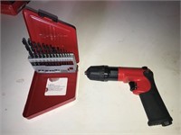 Snap On micro reversible air drill & bits