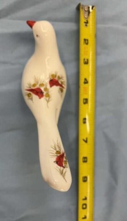 VINTAGE FENTON CARDINAL DOVE HAND-PAINTED BY JIM