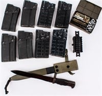 Firearm Lot of CETME Rifle Mags and Accessories
