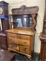 Victorian Oak Buffet 19/20th Century