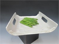 (Wolff Pottery) Asparagus Plate (9x9)