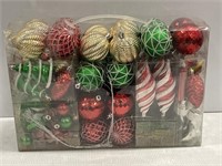 24 pc Christmas glass ornaments