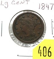 1847 U.S. Large cent
