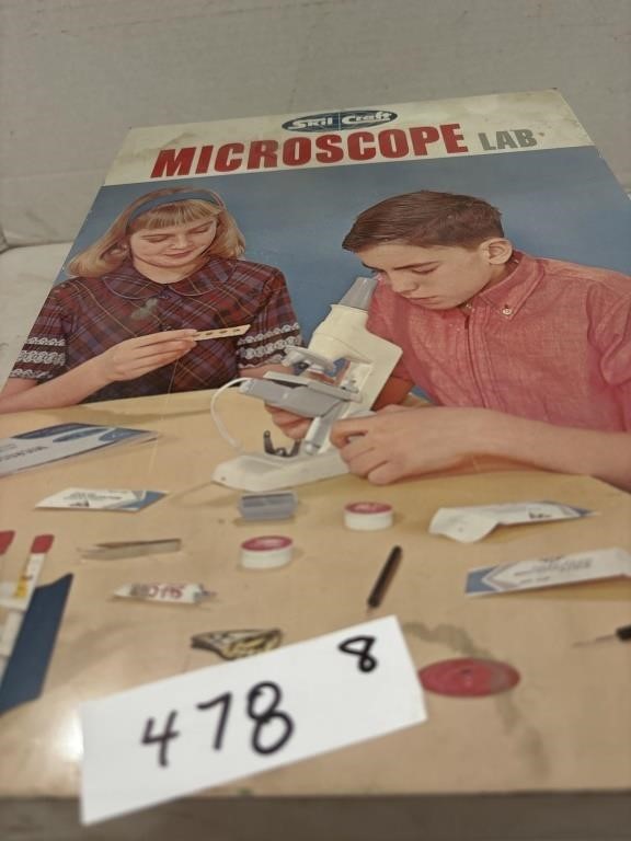 Vintage Skill Craft Microscope Lab