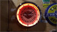 Harley Davidson Light-Up Clock