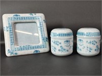 Estée Lauder Porcelain Candle, Box & Frame
