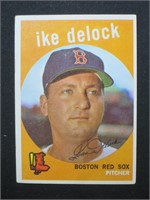 1959 TOPPS #437 IKE DELOCK RED SOX