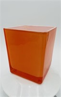 MCM Orange & White Telefloral bowl/vase