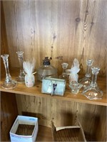 Candle sticks, oil lamp and wedding decor