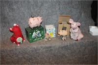 MIXED LOT PIG FIGURINES