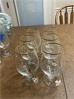 MICHELOB CELEBRATE BEER GLASSES (6)