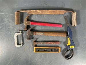 Hammers, level, clamp and Miscellaneous