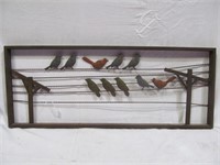 Decorative iron, birds on wire