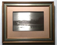 Jamie Wyeth Etched Sterling  Plate