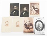 PRESIDENT ABRAHAM LINCOLN CDV CARDS