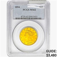 1894 $10 Gold Eagle PCGS MS62