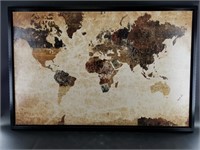Interesting map of the world, each countries outli