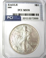 2006 Silver Eagle MS70 LISTS $160