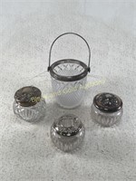 Crystal & Silver Plated Ice Bucket & More