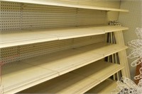 (16) single sided adjustable shelf units with
