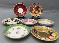 7 Porcelain Trinket Plates