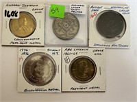 LOT OF 5 VTG TOKENS