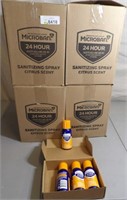 4 Boxes Of Microban 24 Hour Sanitizing Spray