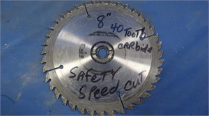 8" 40-tooth Saw Blade for Safety Speed Cut